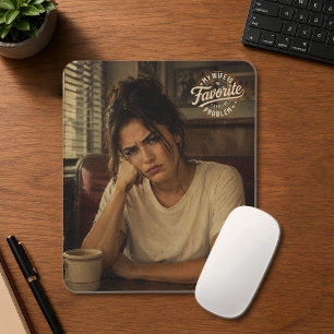 Meine Frau ist mein Lieblingsproblem, individuelle Mousepad