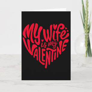 Meine Frau ist mein Valentins Romantisches Herz De Karte