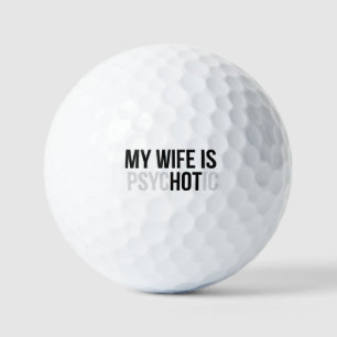 Meine Frau ist psychotisch, lustiger Ehemann  Golfball