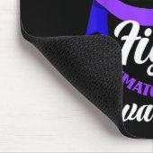 Meine Frau kämpft gegen meine rheumatoide Arthriti Mousepad (Ecke)