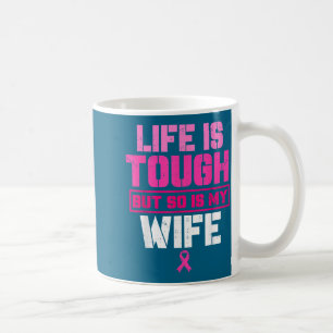 Meine Frau starke Brustkrebs-Bewusstseins-Überlebe Kaffeetasse