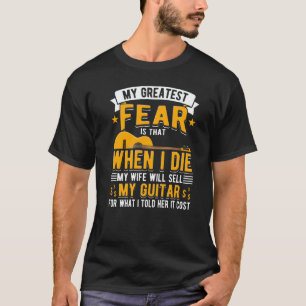 Meine Frau wird meine Gitarre verkaufen Gitarrist T-Shirt