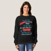 Meine freche Tochter lustiger Spruch Sweatshirt (Vorne ganz)