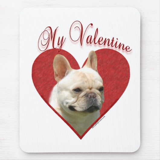 Meine Frenchie Valentine Mousepad (Vorne)