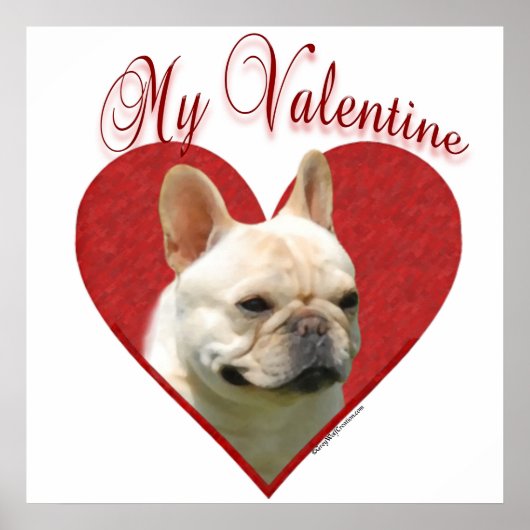 Meine Frenchie Valentine Poster (Vorne)