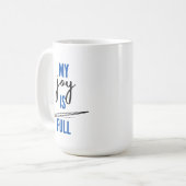 Meine Freude ist voll Kaffeetasse (Vorderseite Links)
