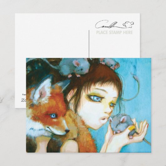 Meine Freunde Postkarte (Vorne/Hinten)