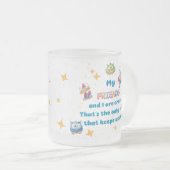 Meine Freunde und ich sind verrückt Mattglastasse (VorderseiteRechts)