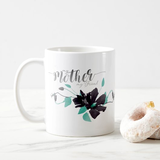 Meine Freundin Clematis Aquamarin Gray Kaffeetasse