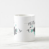 Meine Freundin Clematis Aquamarin Gray Kaffeetasse (Mittel)