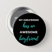 Meine Freundin hat einen Phantastischen Freund Button (Vorne & Hinten)