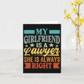 Meine Freundin ist Anwältin, von der sie weiß, das Karte (Gelbe Blume)