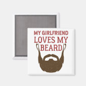 Meine Freundin Liebe Magnet (Vorderseite/Rückseite)