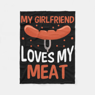 Meine Freundin Liebe mein Fleisch Fleecedecke