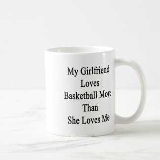 Meine Freundin Lieben Basketball mehr als sie Lieb Kaffeetasse