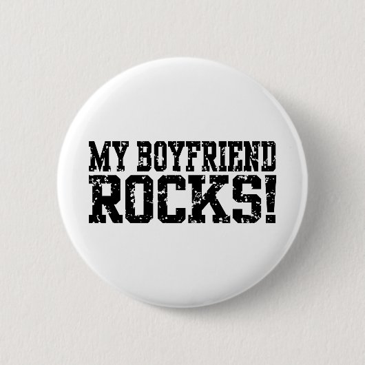 Meine Freundin Rocks Button (Vorderseite)