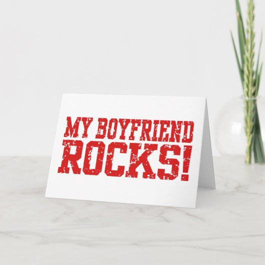 Meine Freundin Rocks Karte (Vorderseite)