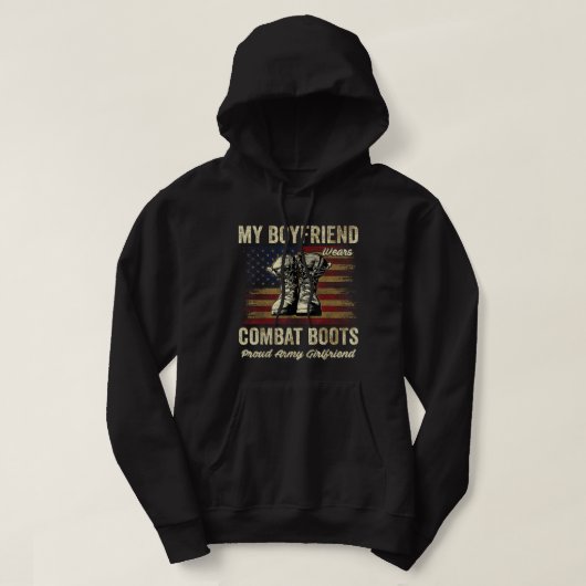 Meine Freundin trägt die Proud-Army-Girlfri für Ka Hoodie (Design vorne)