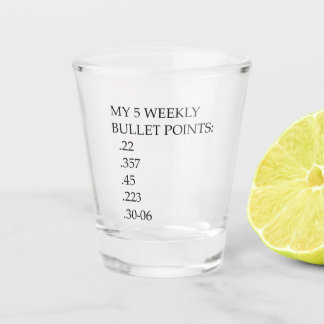 Meine fünf wöchentlichen Bullet Points - Doppelte  Schnapsglas