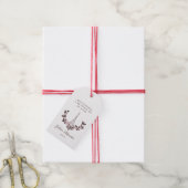 Meine Fünfzehn Jahre Blumen Diseño Torre Eiffel Geschenkanhänger (Mit Garn)