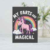 Meine Furzen sind zauberhafter, sonniger Regenboge Dankeskarte (Stehend Vorderseite)