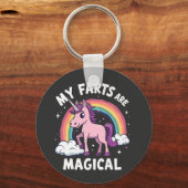 Meine Furzen sind zauberhafter, sonniger Regenboge Schlüsselanhänger (Vorderseite)