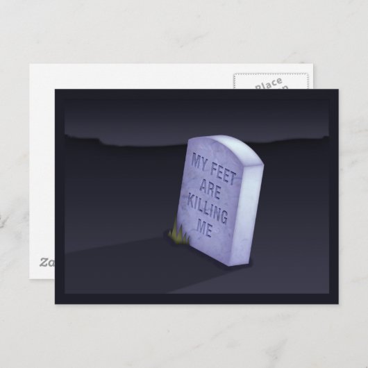 Meine Füße töten mich auf der Postkarte (Vorne/Hinten)