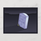 Meine Füße töten mich auf der Postkarte (Vorderseite)