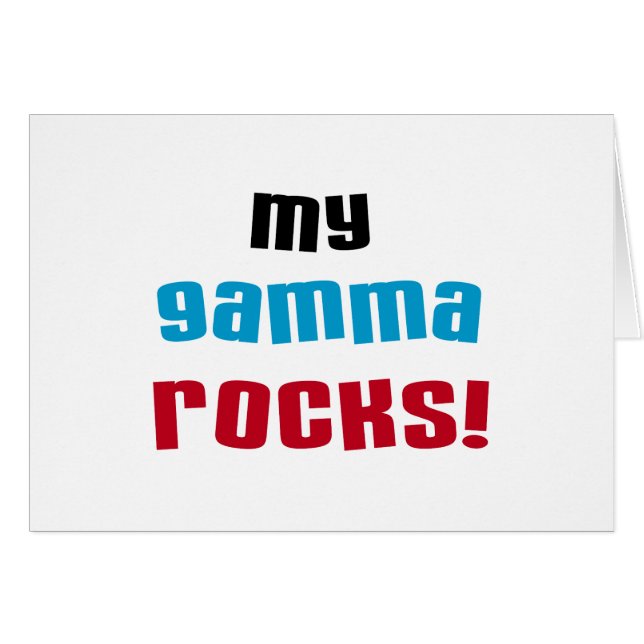 Meine Gamma Rocks T - Shirt und Geschenke (Vorderseite (Horizontal))