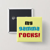 Meine Gamma Rocks T - Shirt und Geschenke Button (Vorne & Hinten)