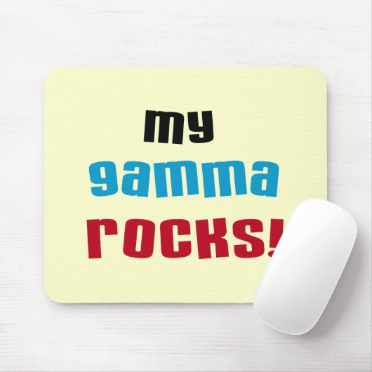 Meine Gamma Rocks T - Shirt und Geschenke Mousepad (Mit Mouse)