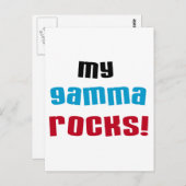 Meine Gamma Rocks T - Shirt und Geschenke Postkarte (Vorne/Hinten)