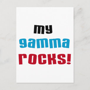Meine Gamma Rocks T - Shirt und Geschenke Postkarte