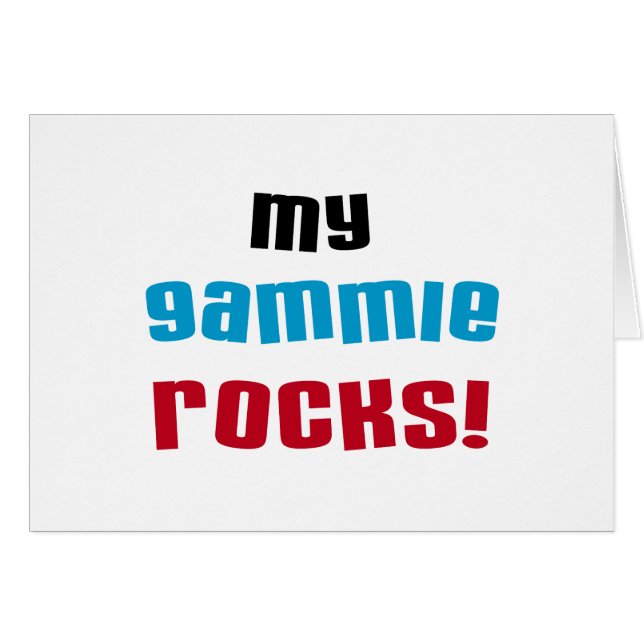Meine Gammie Rocks T-Shirts und Geschenke (Vorderseite (Horizontal))