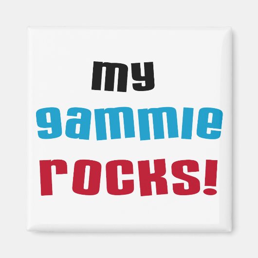 Meine Gammie Rocks T-Shirts und Geschenke Magnet (Vorne)