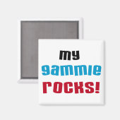 Meine Gammie Rocks T-Shirts und Geschenke Magnet (Vorderseite/Rückseite)