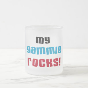Meine Gammie Rocks T-Shirts und Geschenke Mattglastasse