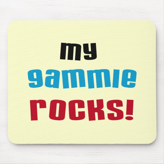 Meine Gammie Rocks T-Shirts und Geschenke Mousepad (Vorne)