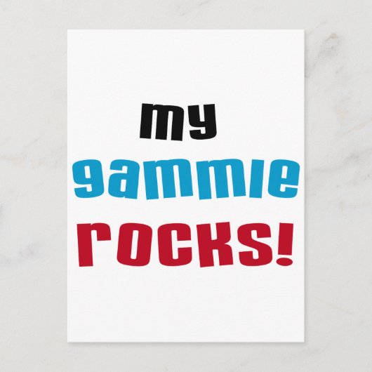 Meine Gammie Rocks T-Shirts und Geschenke Postkarte (Vorderseite)