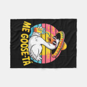Meine Gans zum fünf Spanisch Gans Sombrero  Fleecedecke (Vorderseite (Horizontal))
