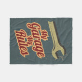 Meine Garage meine Regeln Fleecedecke (Vorderseite (Horizontal))