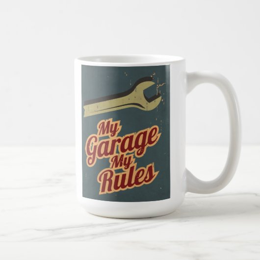 Meine Garage meine Regeln Kaffeetasse (Rechts)