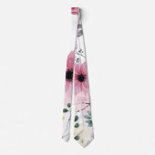 Meine Garden-Blume (Aquarelltechnik) Krawatte (Rückseite)