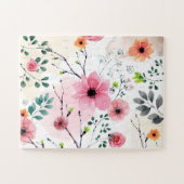 Meine Garden-Blume (Aquarelltechnik) Puzzle (Horizontal)