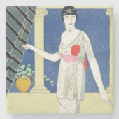 Meine Gäste sind nicht, Illustration eines woma Steinuntersetzer (Vorderseite)