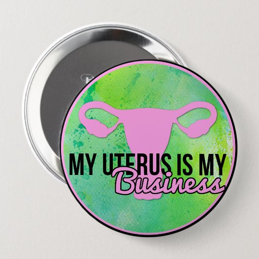 Meine Gebärmutter ist mein Geschäft Button (Vorne & Hinten)