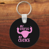 Meine Gebärmutter ist meine Wahl Schlüsselanhänger (Vorderseite)