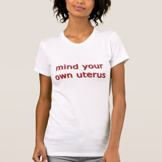 meine Gebärmutter T-Shirt (Vorderseite)