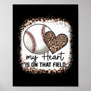 Meine gebleichte Herzfeld-Baseball-Mama Poster