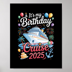 Meine Geburtstags-Kreuzfahrt 2025 - Squad passende Poster